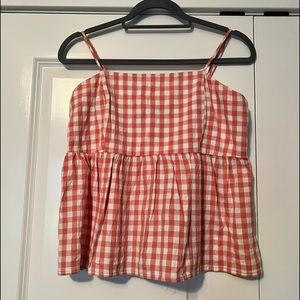 Wild Fable Red/White Checkered Tank Top - SIZE MEDIUM